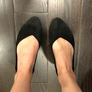 TOMS suede flats